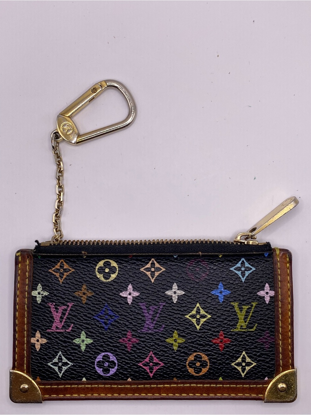 Louis Vuitton x Murakami Multicolor Noir Pouchette Cles